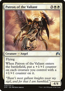 Patron of the Valiant - Magic Origins (ORI) #28 - Uncommon Magic: The Gathering Trading Card