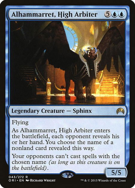 Alhammarret, High Arbiter - Magic Origins Magic: The Gathering trading card