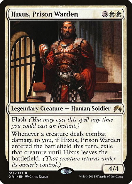 Hixus, Prison Warden - Magic Origins Magic: The Gathering trading card