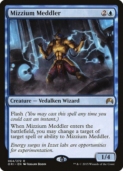 Mizzium Meddler trading card from Magic Origins Mizzium Meddler - Magic Origins Magic: The Gathering trading card