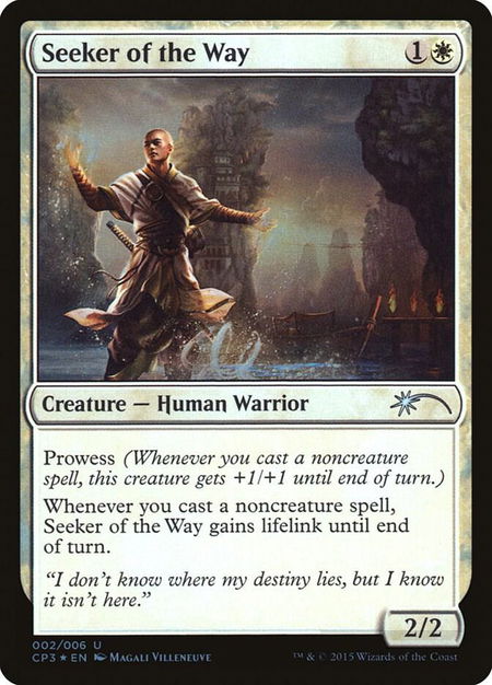 Seeker of the Way - Unique and Miscellaneous Promos Magic: The Gathering trading card
