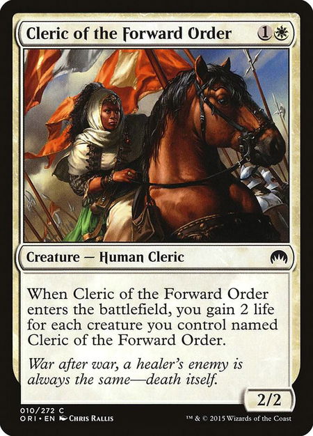 Cleric of the Forward Order - Magic Origins Magic: The Gathering trading card