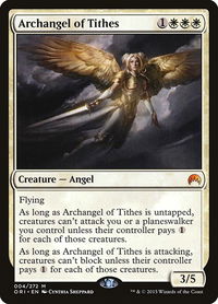 Archangel of Tithes - Magic Origins (ORI) #4 - Mythic Magic: The Gathering Trading Card