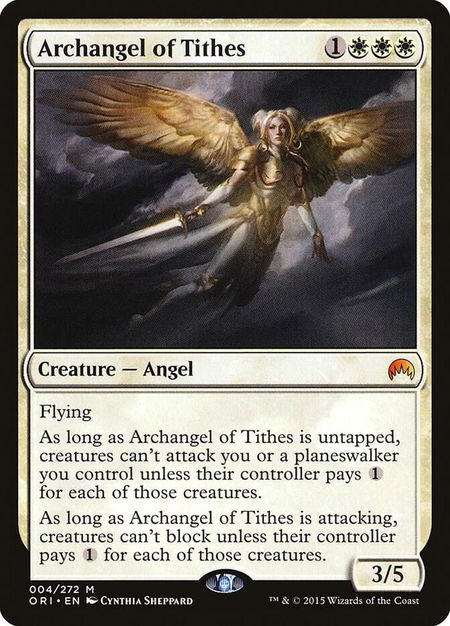 Archangel of Tithes - Magic Origins Magic: The Gathering trading card