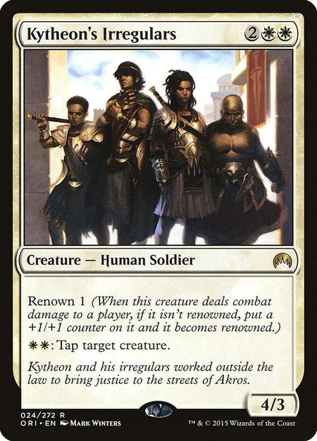 Kytheon's Irregulars - Magic Origins Magic: The Gathering trading card