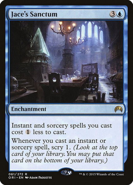 Jace's Sanctum trading card from Magic Origins Jace's Sanctum - Magic Origins Magic: The Gathering trading card
