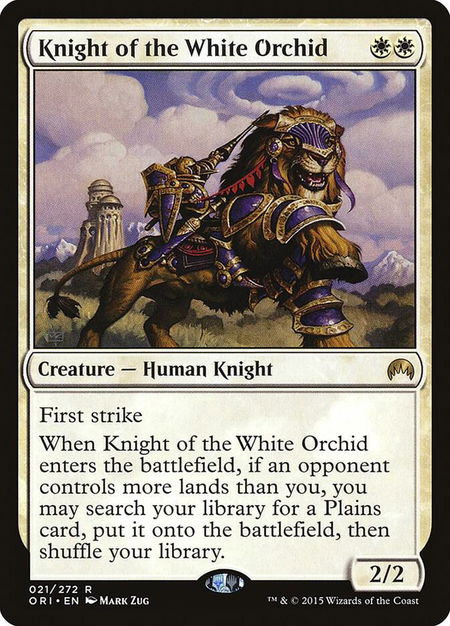 Knight of the White Orchid - Magic Origins Magic: The Gathering trading card
