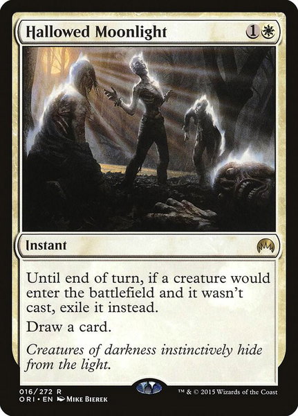 Hallowed Moonlight trading card from Magic Origins Hallowed Moonlight - Magic Origins Magic: The Gathering trading card