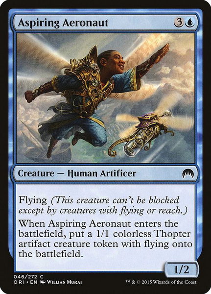 Aspiring Aeronaut trading card from Magic Origins Aspiring Aeronaut - Magic Origins Magic: The Gathering trading card