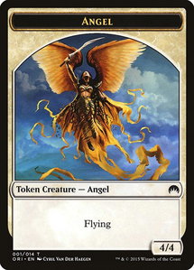 Angel Token - Magic Origins (ORI) #1 - Token Magic: The Gathering Trading Card