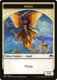 Angel Token - Magic Origins (ORI) #1 - Token Magic: The Gathering Trading Card