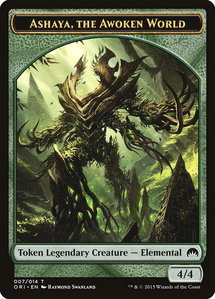Ashaya, the Awoken World Token - Magic Origins (ORI) #7 - Token Magic: The Gathering Trading Card