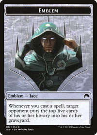Emblem - Jace, Telepath Unbound - Magic Origins (ORI) #12 - Token Magic: The Gathering Trading Card