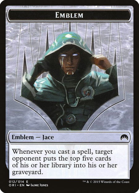 Emblem - Jace, Telepath Unbound - Magic Origins Magic: The Gathering trading card