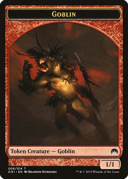 Goblin Token - Magic Origins Magic: The Gathering trading card