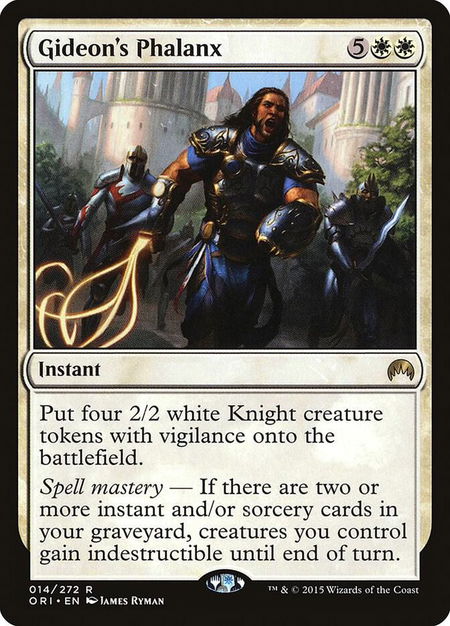 Gideon's Phalanx - Magic Origins Magic: The Gathering trading card