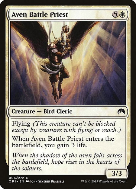 Aven Battle Priest - Magic Origins Magic: The Gathering trading card