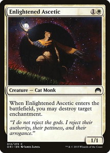 Enlightened Ascetic - Magic Origins (ORI) #12 - Common Magic: The Gathering Trading Card