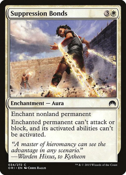 Suppression Bonds - Magic Origins Magic: The Gathering trading card