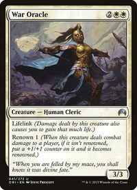 War Oracle - Magic Origins (ORI) #41 - Uncommon Magic: The Gathering Trading Card