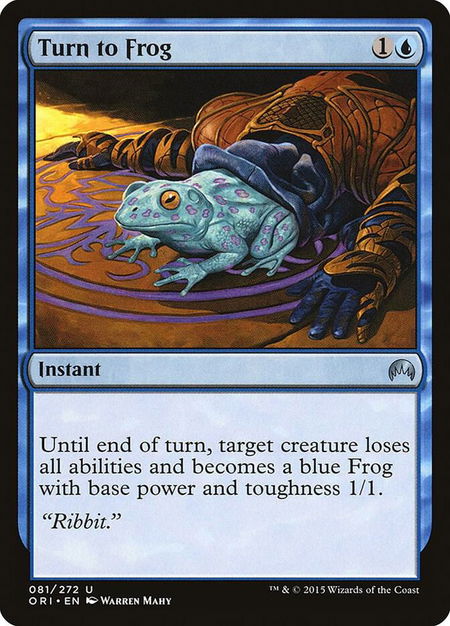 Turn to Frog - Magic Origins Magic: The Gathering trading card