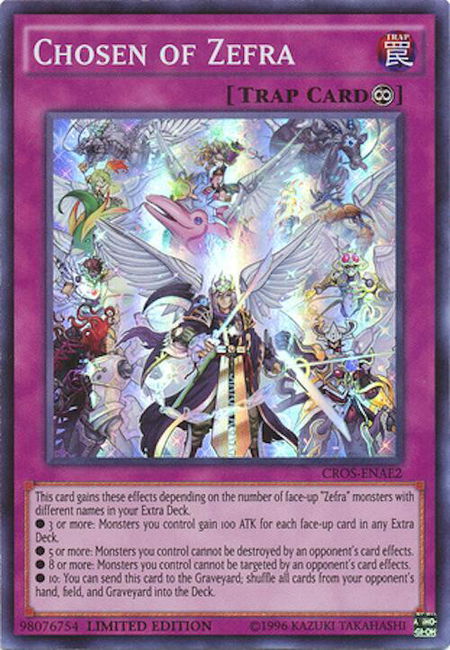 Chosen of Zefra trading card from Crossed Souls: Advanced Edition Chosen of Zefra - Crossed Souls: Advanced Edition YuGiOh trading card