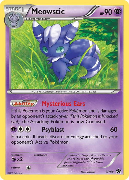Meowstic - XY48 trading card from XY Promos Meowstic - XY48 - XY Promos Pokémon trading card