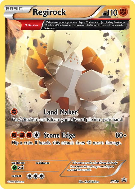 Regirock - XY49 - XY Promos Pokémon trading card