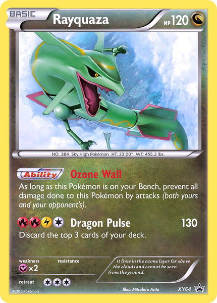 Rayquaza - XY64 trading card from XY Promos Rayquaza - XY64 - XY Promos Pokémon trading card