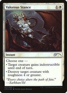 Valorous Stance - Unique and Miscellaneous Promos (UMP) #3 - Uncommon Magic: The Gathering Trading Card