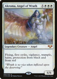 Akroma, Angel of Wrath - From the Vault: Angels (V15) #2 - Mythic Magic: The Gathering Trading Card