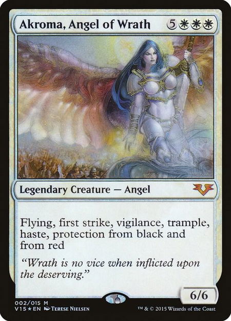 Akroma, Angel of Wrath - From the Vault: Angels Magic: The Gathering trading card