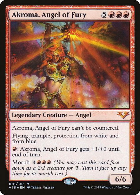Akroma, Angel of Fury - From the Vault: Angels Magic: The Gathering trading card