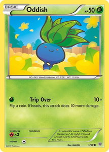 Oddish - XY - Ancient Origins (AOR) #1/98 - Common Pokémon Trading Card