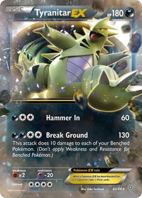 Tyranitar EX - XY - Ancient Origins (AOR) #42/98 - Ultra Rare Pokémon Trading Card
