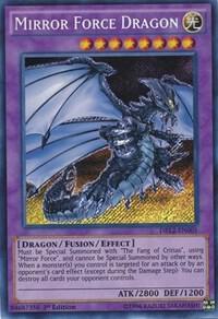 Mirror Force Dragon trading card from Dragons of Legend 2 Mirror Force Dragon - Dragons of Legend 2 YuGiOh trading card