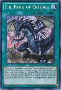 The Fang of Critias - Dragons of Legend 2 (DRL2) #DRL2-EN006 - Secret Rare YuGiOh Trading Card