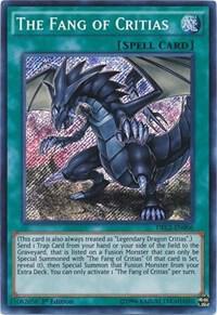 The Fang of Critias trading card from Dragons of Legend 2 The Fang of Critias - Dragons of Legend 2 YuGiOh trading card