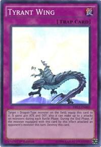 Tyrant Wing trading card from Dragons of Legend 2 Tyrant Wing - Dragons of Legend 2 YuGiOh trading card