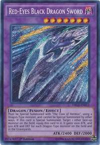 Red-Eyes Black Dragon Sword trading card from Dragons of Legend 2 Red-Eyes Black Dragon Sword - Dragons of Legend 2 YuGiOh trading card