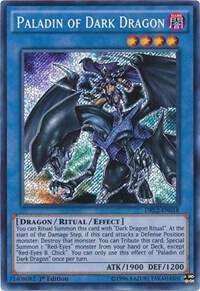 Paladin of Dark Dragon trading card from Dragons of Legend 2 Paladin of Dark Dragon - Dragons of Legend 2 YuGiOh trading card