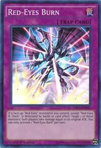 Red-Eyes Burn - Dragons of Legend 2 YuGiOh trading card