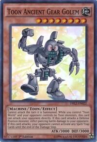 Toon Ancient Gear Golem - Dragons of Legend 2 (DRL2) #DRL2-EN022 - Super Rare YuGiOh Trading Card
