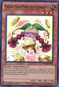Prediction Princess Coinorma trading card from Dragons of Legend 2 Prediction Princess Coinorma - Dragons of Legend 2 YuGiOh trading card