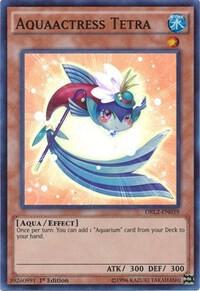 Aquaactress Tetra trading card from Dragons of Legend 2 Aquaactress Tetra - Dragons of Legend 2 YuGiOh trading card