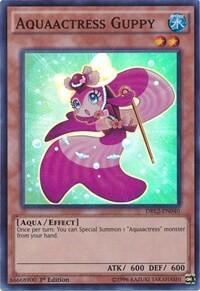 Aquaactress Guppy - Dragons of Legend 2 (DRL2) #DRL2-EN040 - Super Rare YuGiOh Trading Card