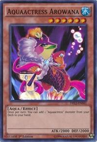 Aquaactress Arowana - Dragons of Legend 2 YuGiOh trading card