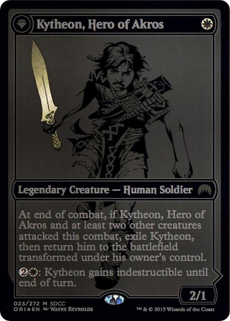 Kytheon, Hero of Akros (SDCC 2015 Exclusive) - Media Promos Magic: The Gathering trading card