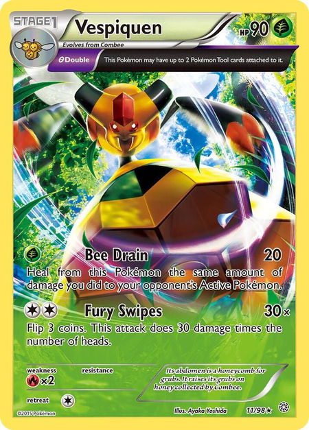 Vespiquen (11) - XY - Ancient Origins Pokémon trading card