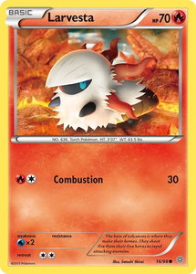 Larvesta - XY - Ancient Origins (AOR) #16/98 - Common Pokémon Trading Card